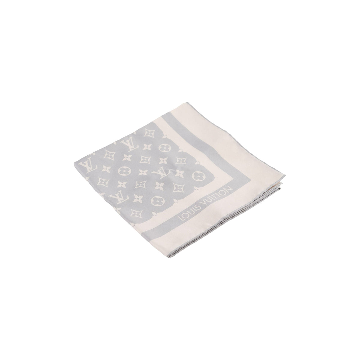 Louis Vuitton Monogram Silhouette Square 90 Silk Scarf Grey - photo 1