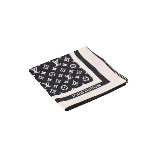 Louis Vuitton Monogram Silhouette Square 90 Silk Scarf Black - photo 1