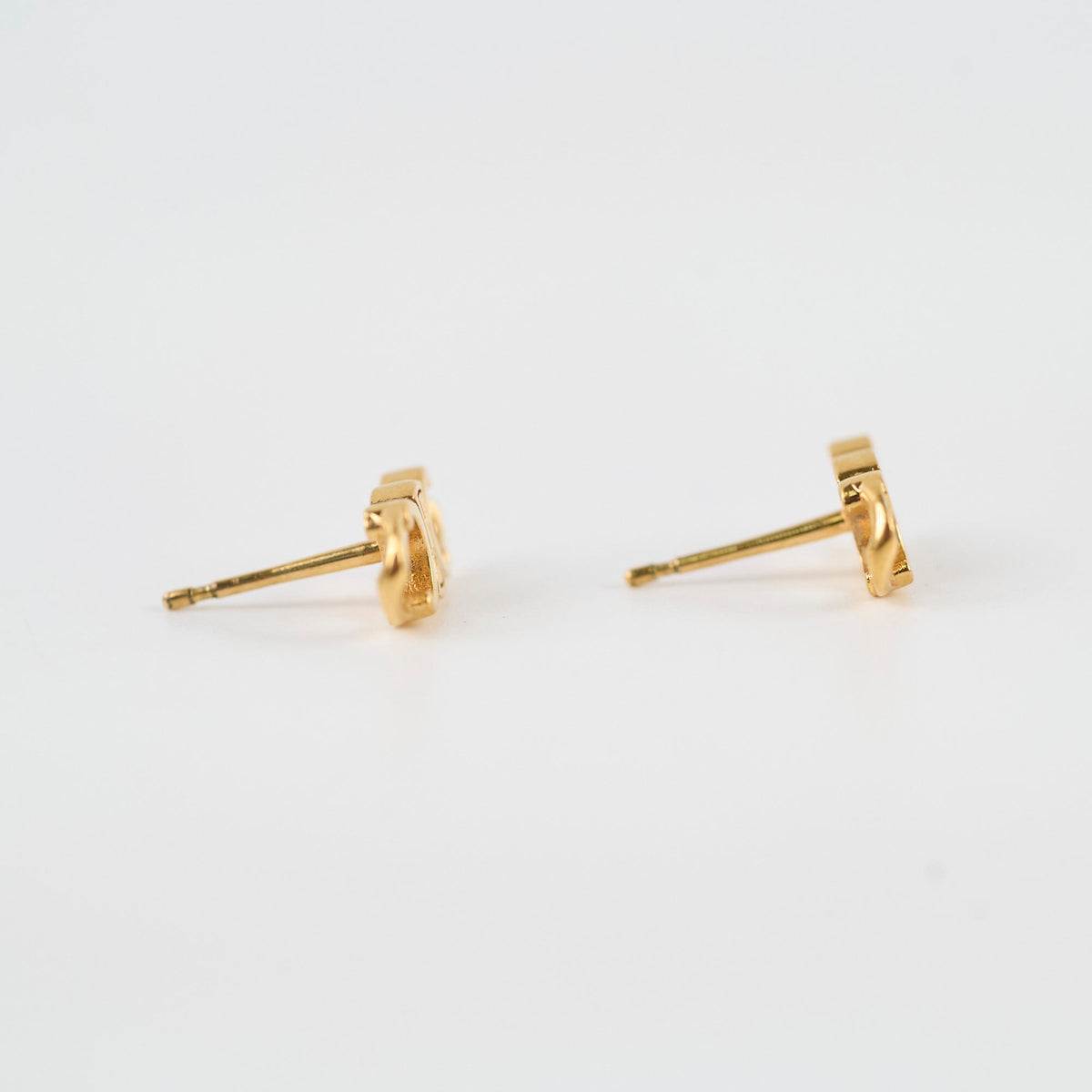 Celine Triomphe Gourmette Gold Studs - photo 2
