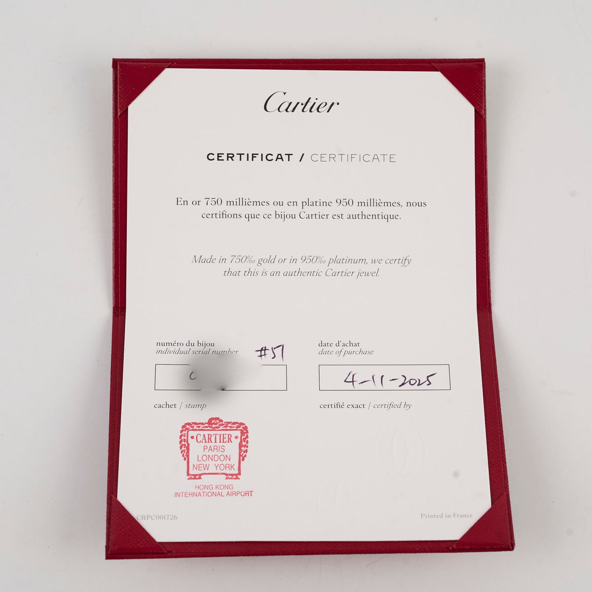 Cartier Love Ring Small Model Yellow Gold Size 51 - photo 5