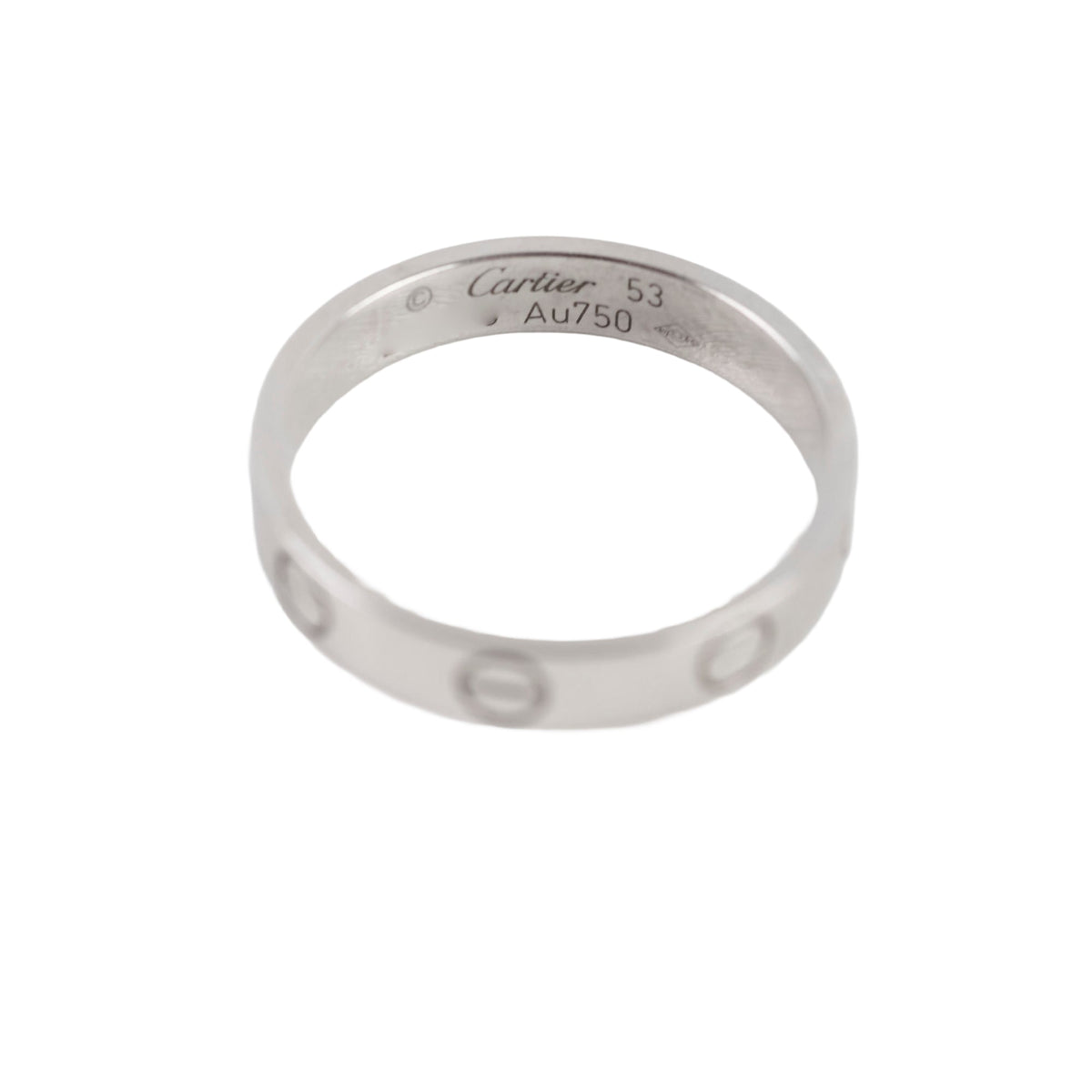 Cartier Love Ring Small Model White Gold Size 53 - photo 1