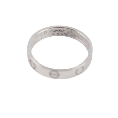 Cartier Love Ring Small Model White Gold Size 53 - photo 1