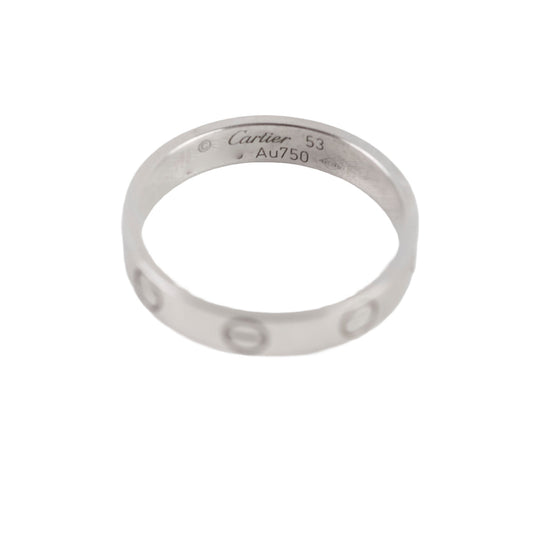 Cartier Love Ring Small Model White Gold Size 53 - photo 1