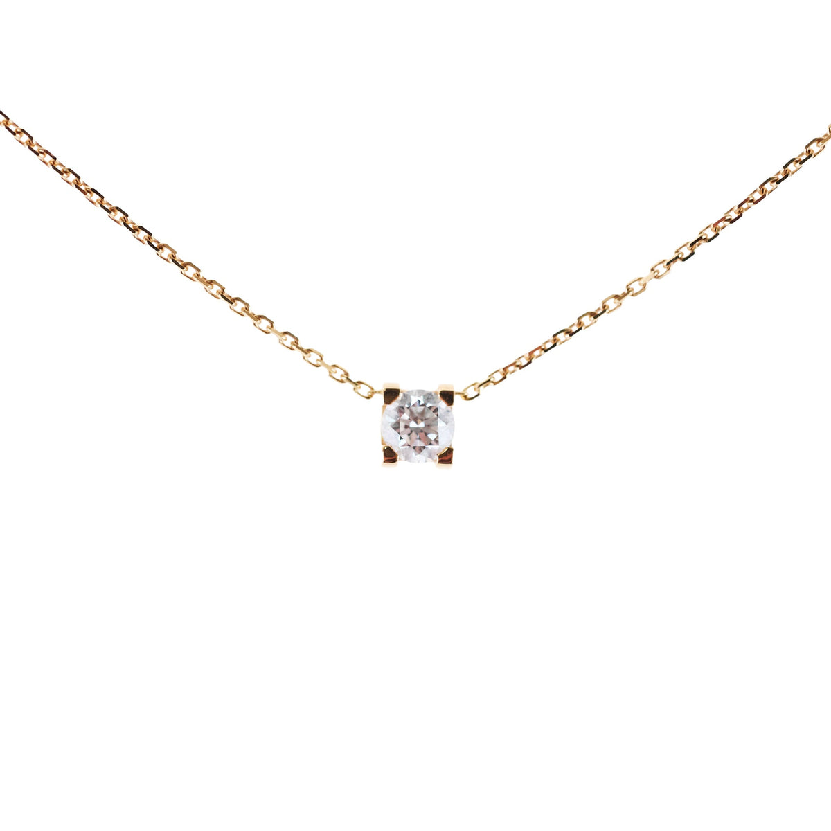 Cartier C De Cartier Diamond Necklace Pink Gold - photo 1