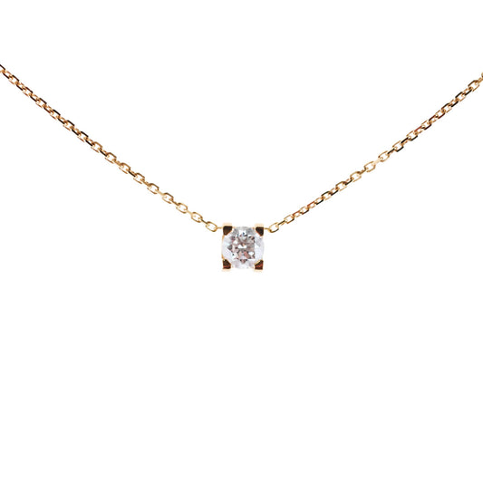 Cartier C De Cartier Diamond Necklace Pink Gold - photo 1