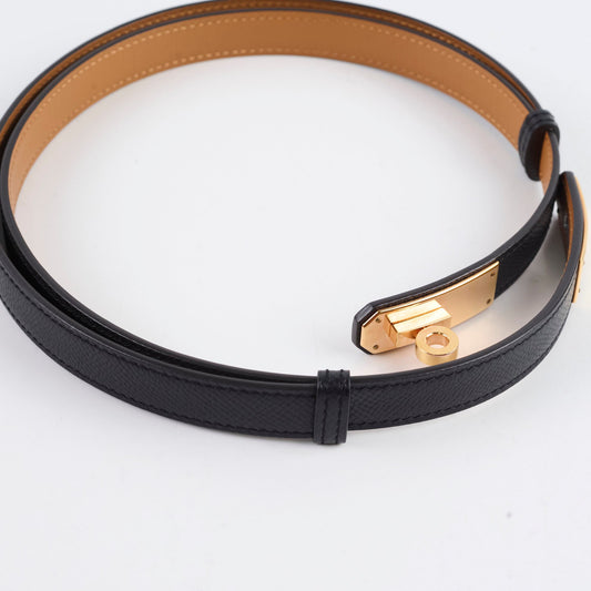 Kelly 18 Belt Black, Rose Gold HW - photo 2
