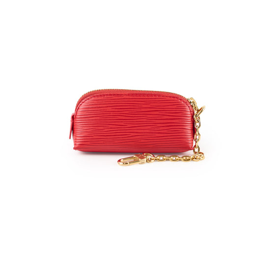 Louis Vuitton Cosmetic Lipstick Pouch Epi Red - photo 1