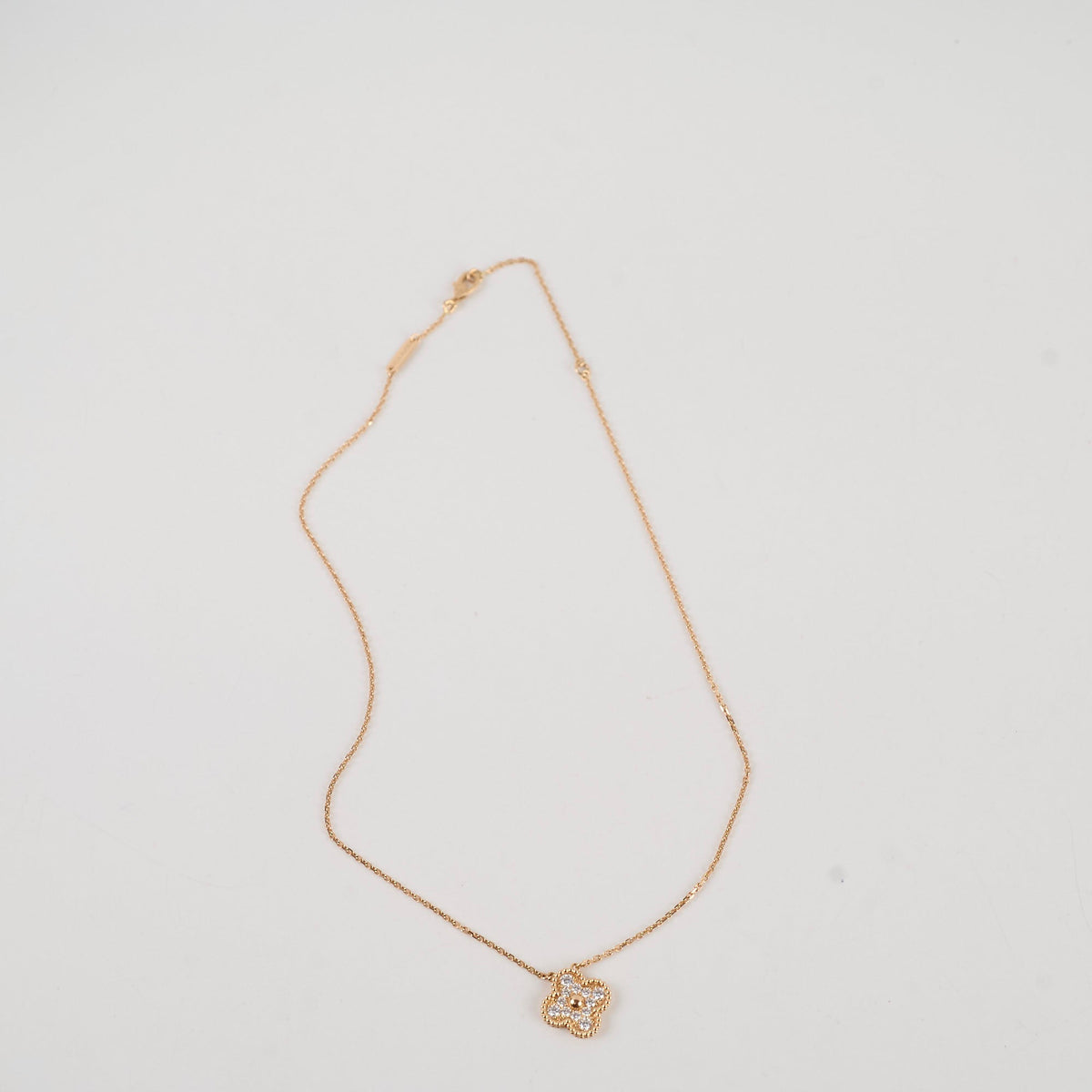 Van Cleef & Arpels Vintage Alhambra Diamond Necklace - photo 3