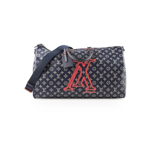 Louis Vuitton Upside Down Keepall Bandouliere 50 Navy - photo 1