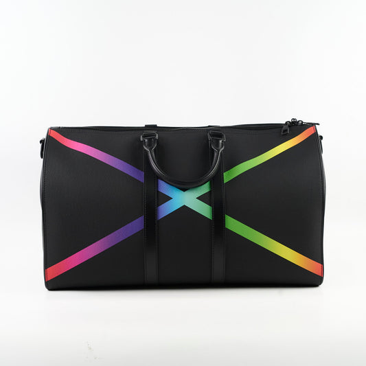 Louis Vuitton Taiga Rainbow Keepall Bandouliere 50 Leather Black - photo 2