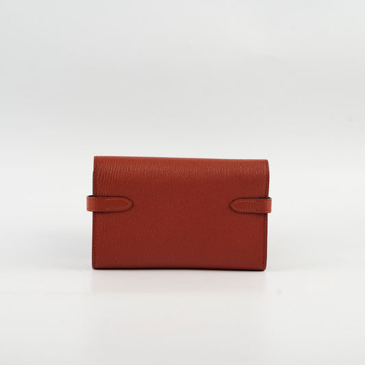Hermes Kelly Compact Wallet Terre Battue Chevre- A Stamp - photo 2