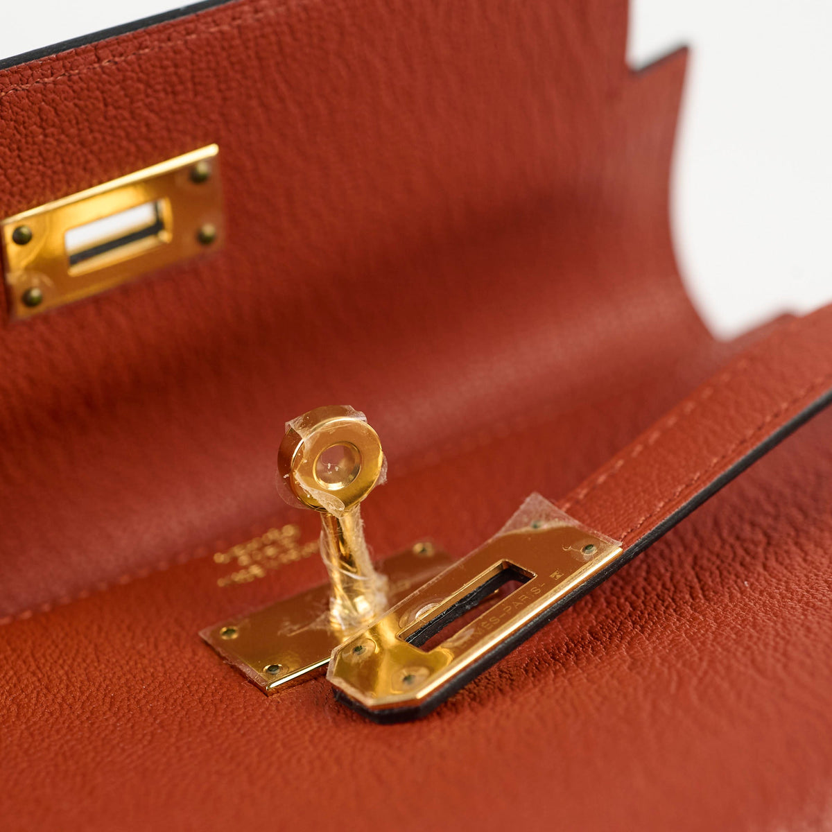 Hermes Kelly Compact Wallet Terre Battue Chevre- A Stamp - photo 4
