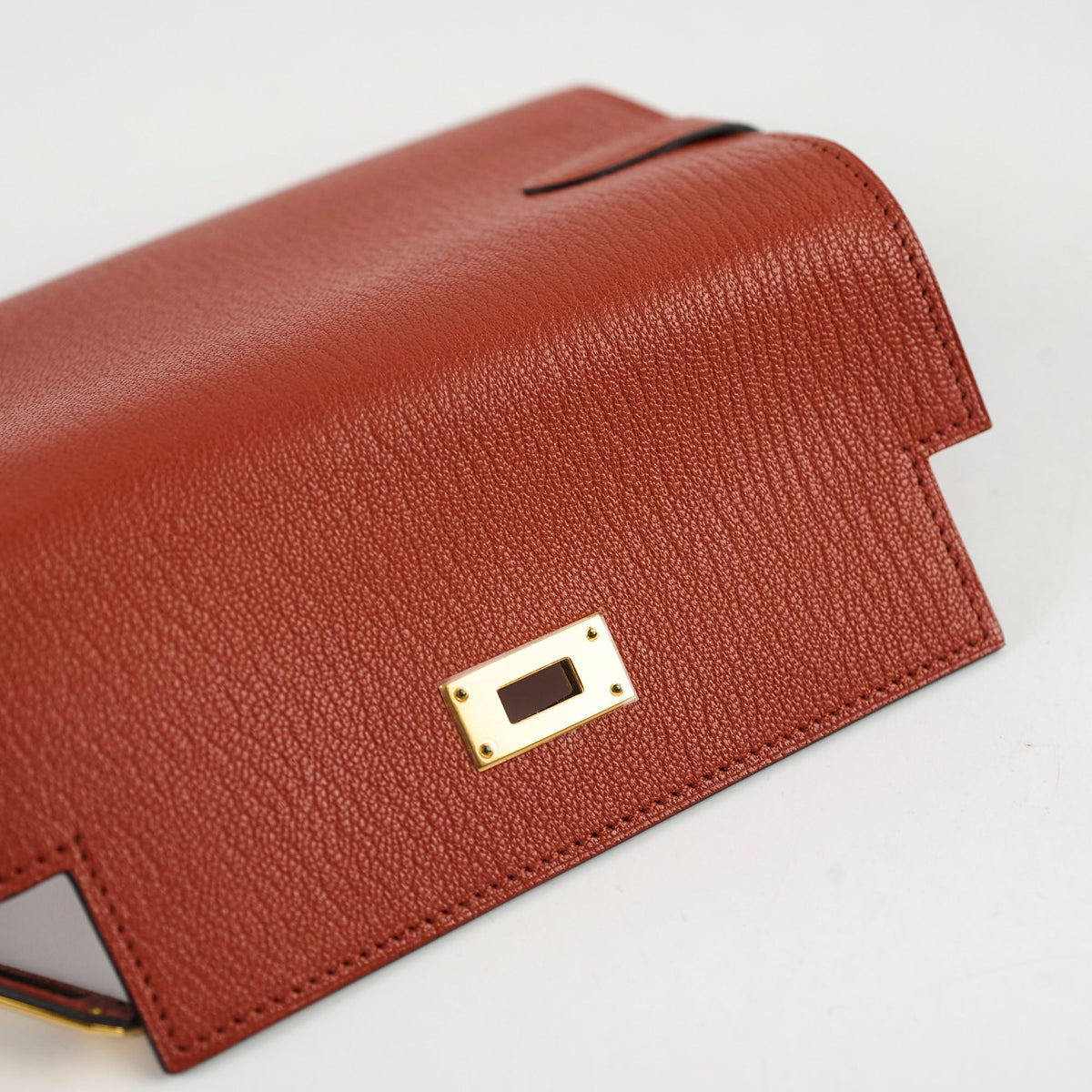 Hermes Kelly Compact Wallet Terre Battue Chevre- A Stamp - photo 6