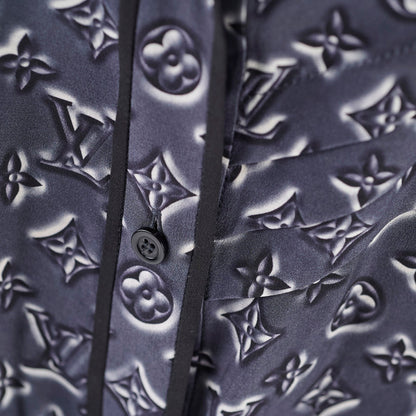 Louis Vuitton Straight Classic Monogram Silk Shirt Size 36 - photo 5