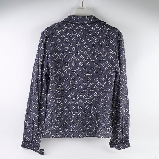 Louis Vuitton Straight Classic Monogram Silk Shirt Size 36 - photo 2