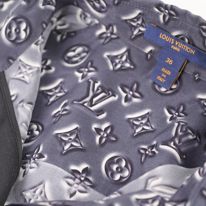 Louis Vuitton Straight Classic Monogram Silk Shirt Size 36 - photo 9