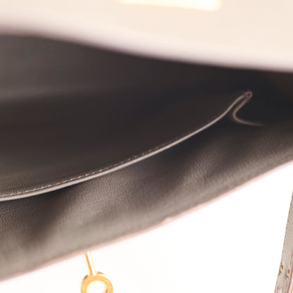 Hermes Kelly 25 Epsom Gris Etain - Stamp D - photo 7
