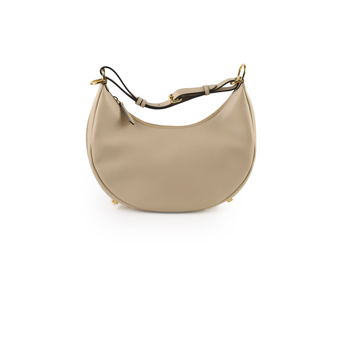 Fendi Fendigraphy Small Leather Hobo Beige - photo 1