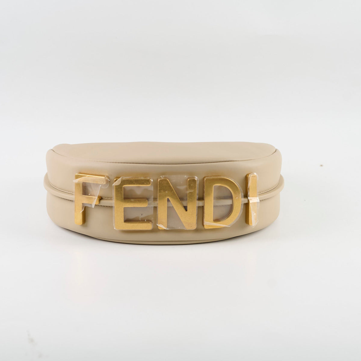 Fendi Fendigraphy Small Leather Hobo Beige - photo 4