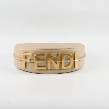 Fendi Fendigraphy Small Leather Hobo Beige - photo 4