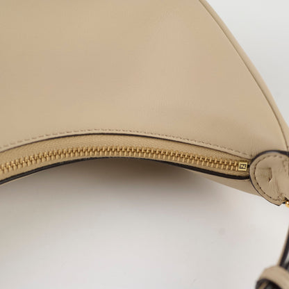 Fendi Fendigraphy Small Leather Hobo Beige - photo 10