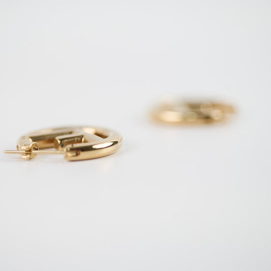 Fendi F Hoop Gold Earrings - photo 2