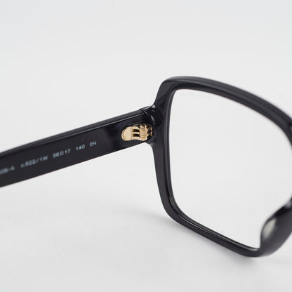 Chanel Square Acetate Black Glasses with Chanel Logo (non-prescription lenses) - photo 4