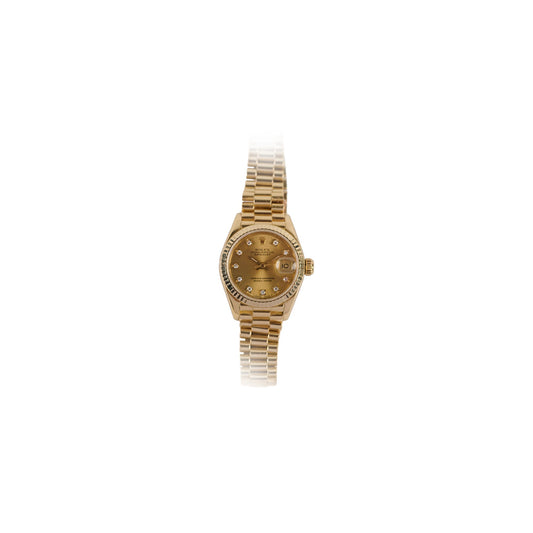 Rolex 26mm Datejust 18k Yellow Gold with Diamonds Watch - photo 1