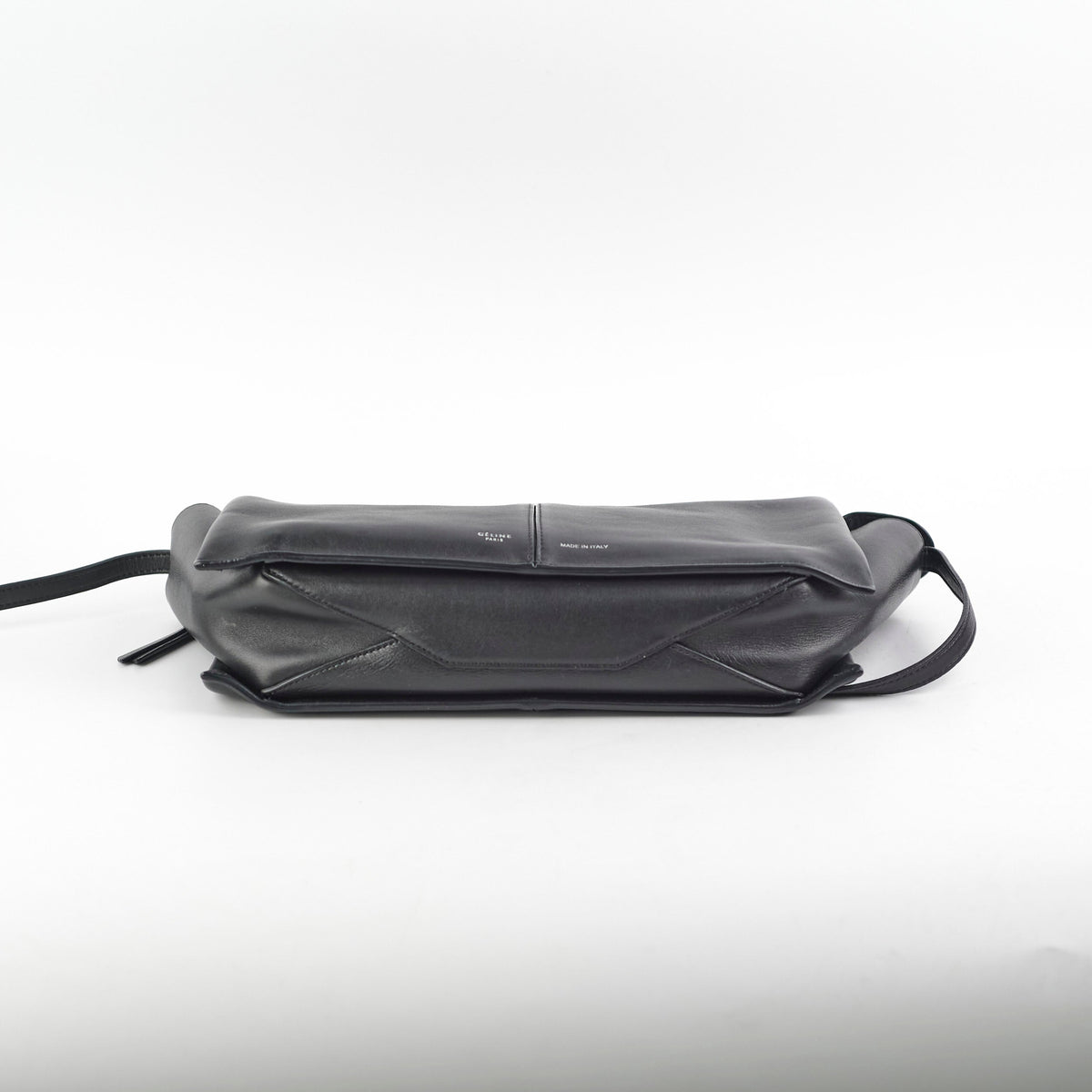 Celine TriFold Clutch On Chain Black Leather - photo 4