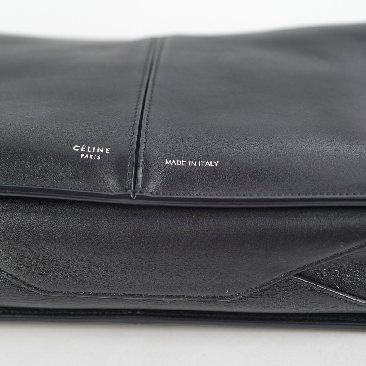 Celine TriFold Clutch On Chain Black Leather - photo 13