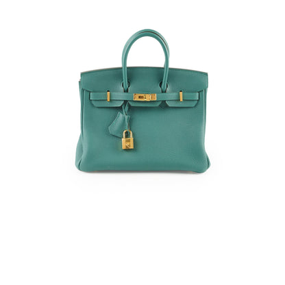Hermes Birkin 25 Malachite C Stamp - photo 1