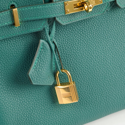 Hermes Birkin 25 Malachite C Stamp - photo 5