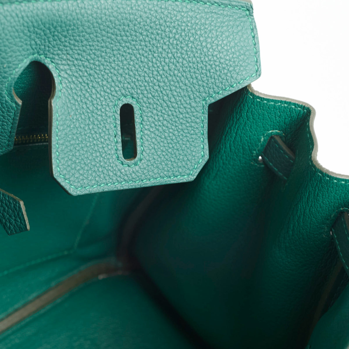 Hermes Birkin 25 Malachite C Stamp - photo 8