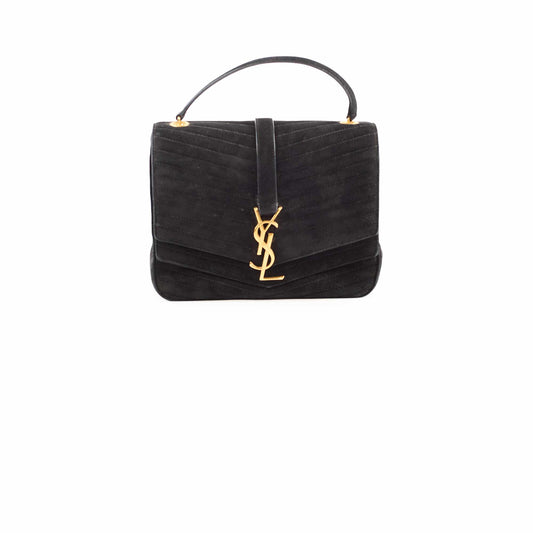 Saint Laurent Suede Square Black Crossbody - photo 1