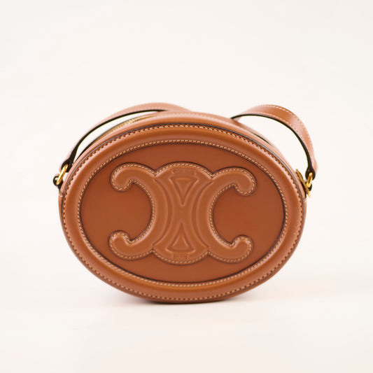 Celine Small Triomphe Oval Crossbody Bag - photo 2