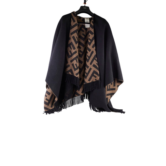 Fendi Wool Cashmere Poncho ONE SIZE - photo 1