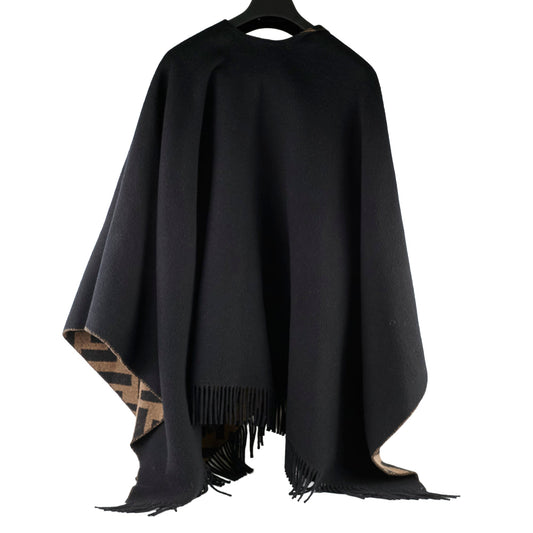 Fendi Wool Cashmere Poncho ONE SIZE - photo 2