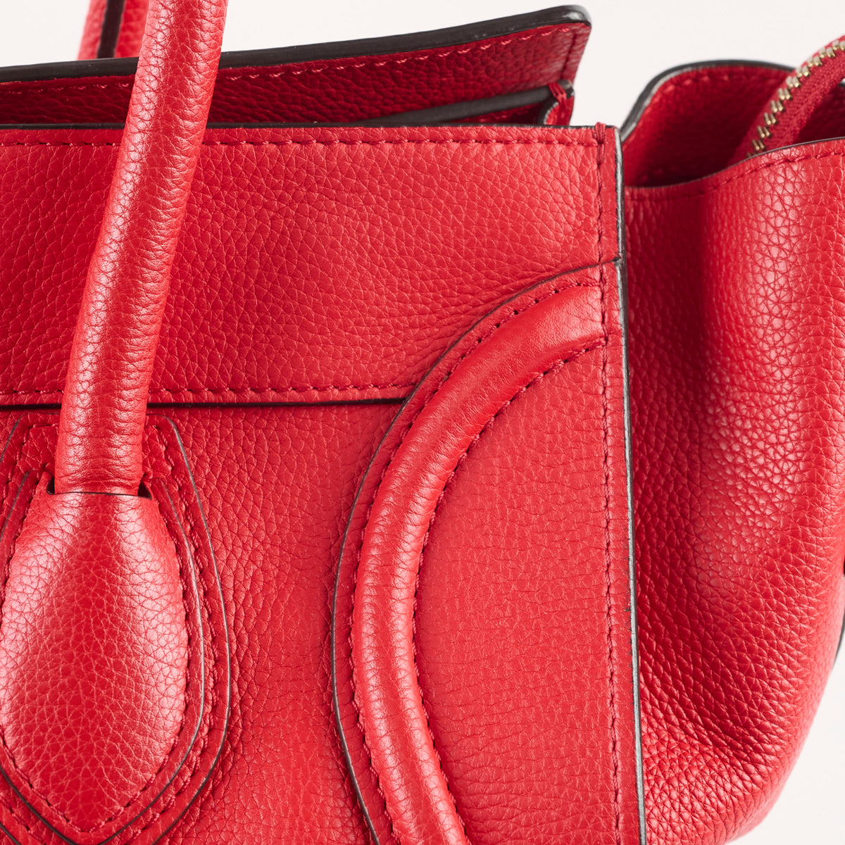 Celine Mini Luggage Red - photo 4
