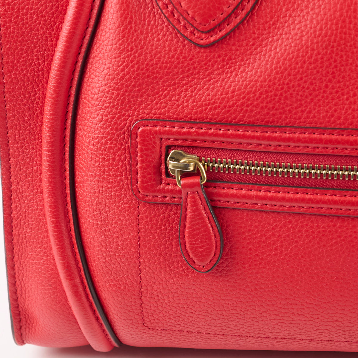 Celine Mini Luggage Red - photo 6