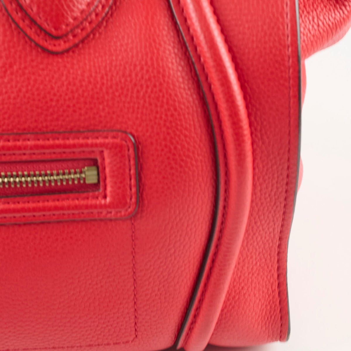 Celine Mini Luggage Red - photo 7