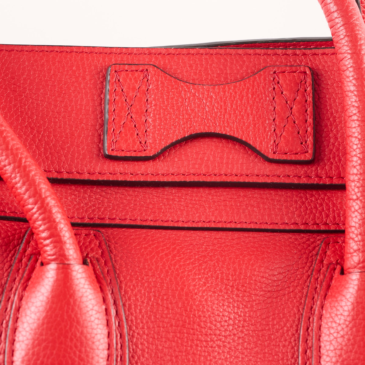 Celine Mini Luggage Red - photo 9