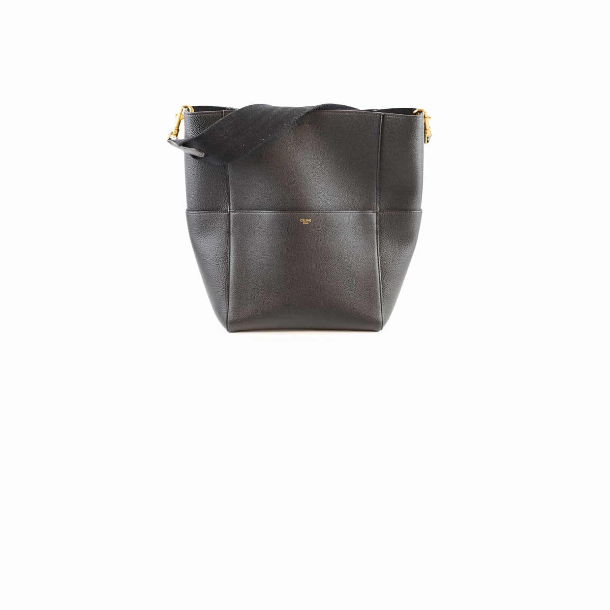 Celine Sangle Bucket Bag Black - photo 1