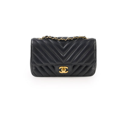 Chanel Mini Rectangular Chevron Black - Series 23 - photo 1