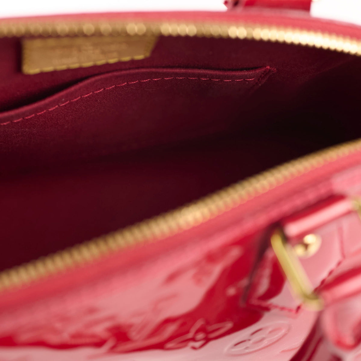 Louis Vuitton Alma BB Monogram Vernis Red - photo 8