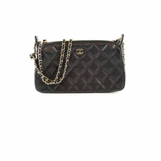 Chanel Zip Clutch on Chain Caviar Black (2025) - photo 1
