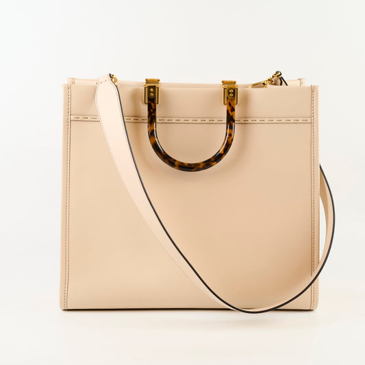 Fendi Medium Sunshine Tote Beige - photo 2