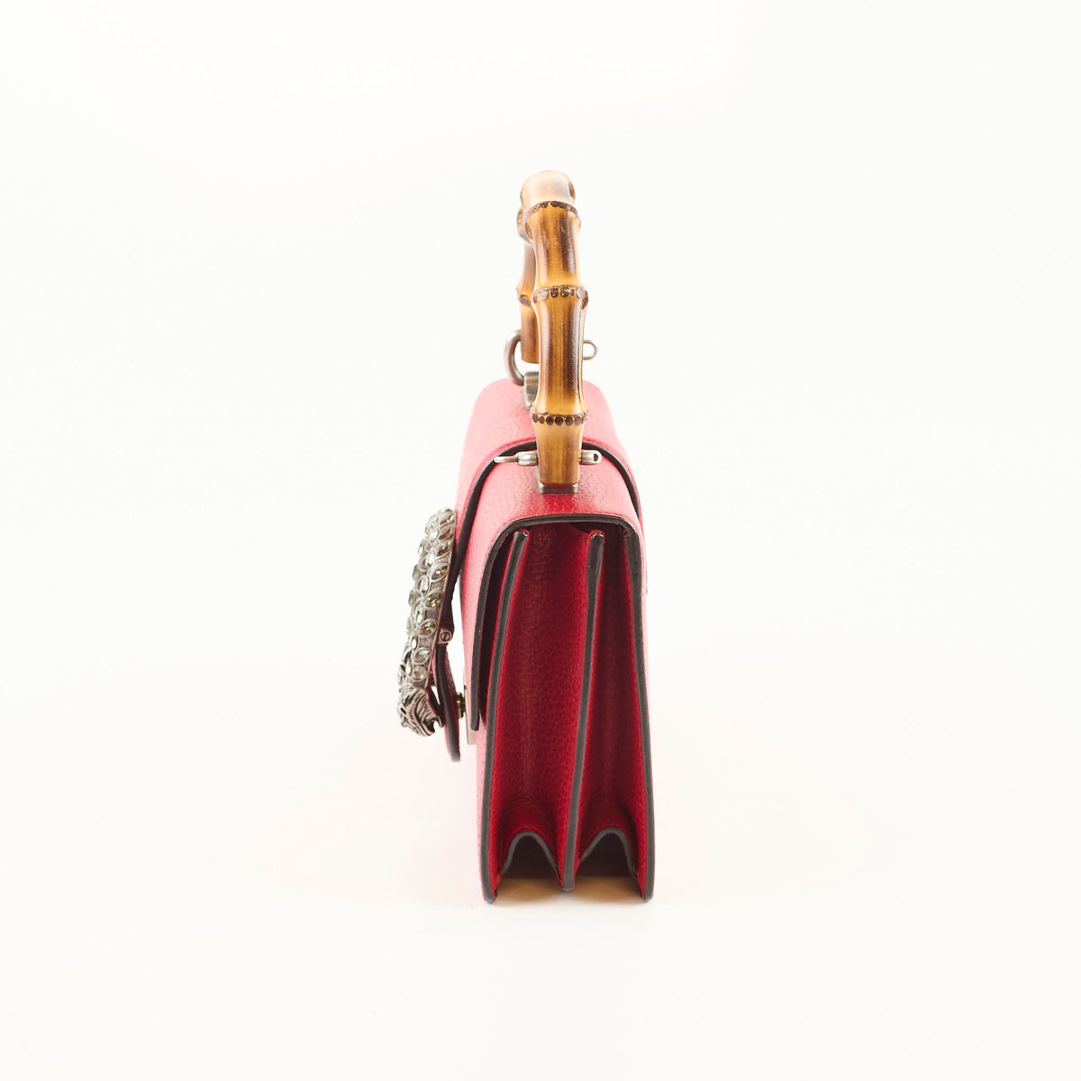 Gucci Bamboo Top Handle Red - photo 3