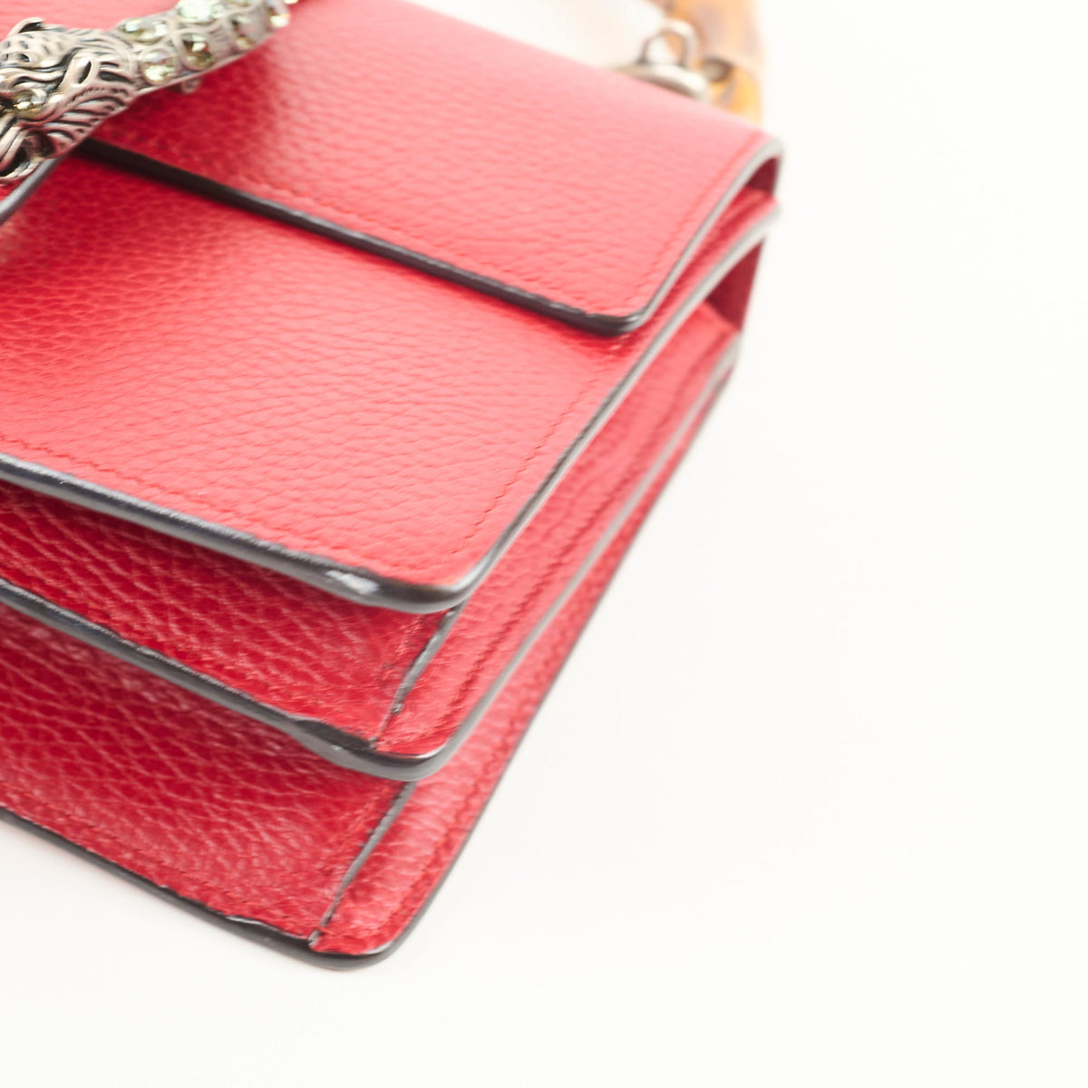 Gucci Bamboo Top Handle Red - photo 12
