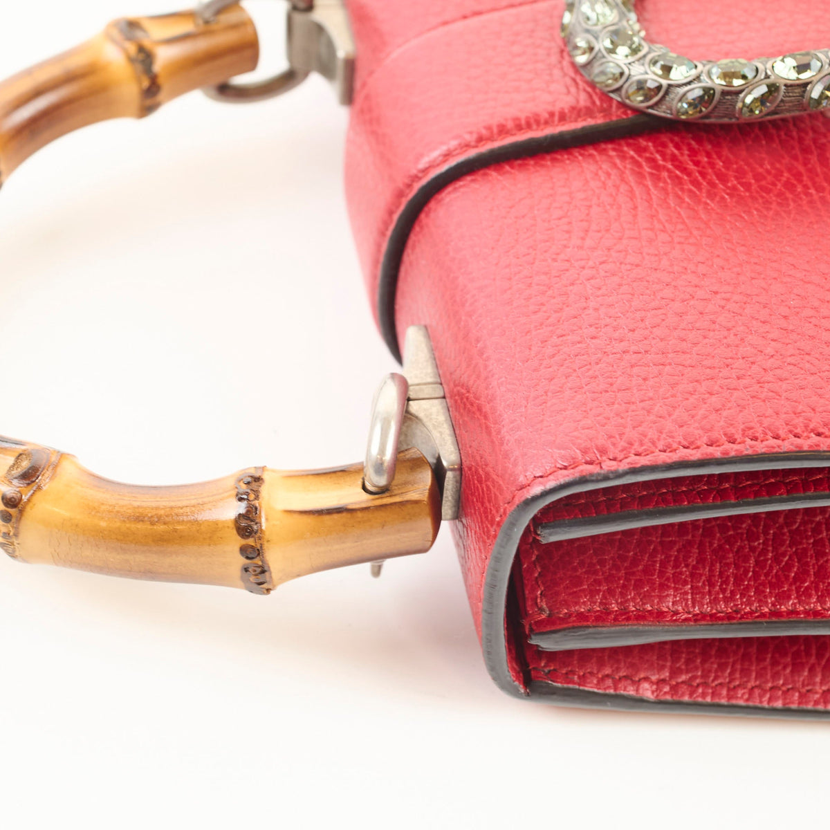 Gucci Bamboo Top Handle Red - photo 6