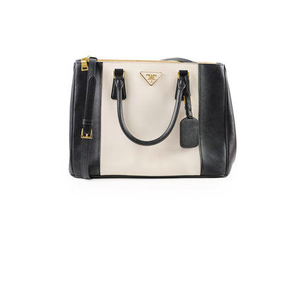 Prada Saffiano Galleria Tote Two Tone Black/White - photo 1